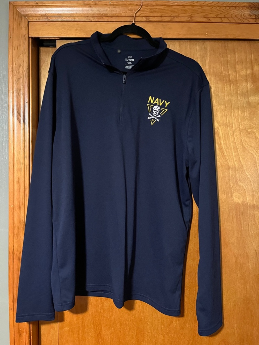 Navy Naval Academy 1/4 zip XL